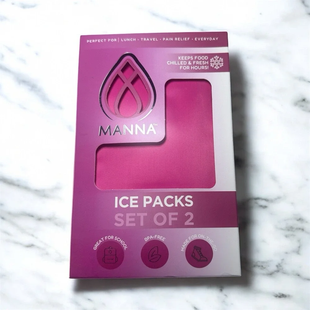 Manna Soft Ice Packs‎ Set Of 2 Pink